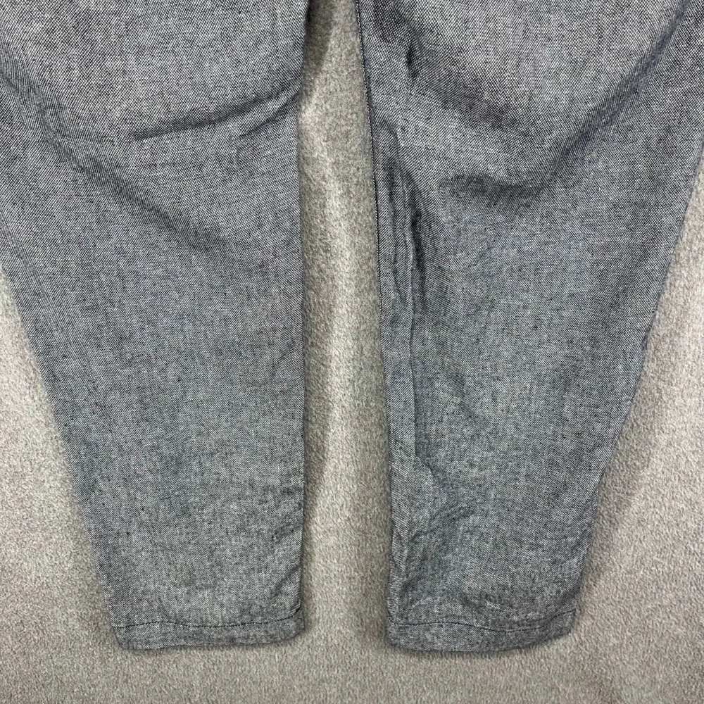 Banana Republic Athletic Pants Mens 34x32 Grey Linen Cotton Drawstring Trousers